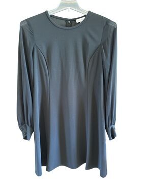 Marc New York Black Long-Sleeve Mini Dress